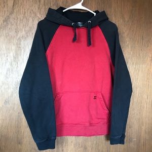 Red and black Starter hoodie